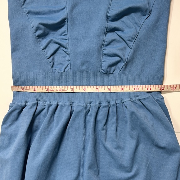 FP Movement Free People Good Karma Flare Onesie Blue XL - Picture 6 of 8